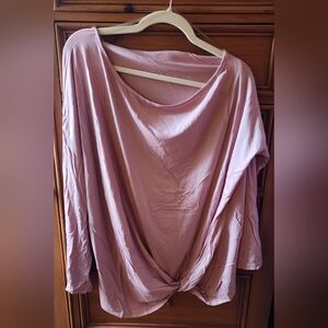 Elegant Mauve Twist Blouse